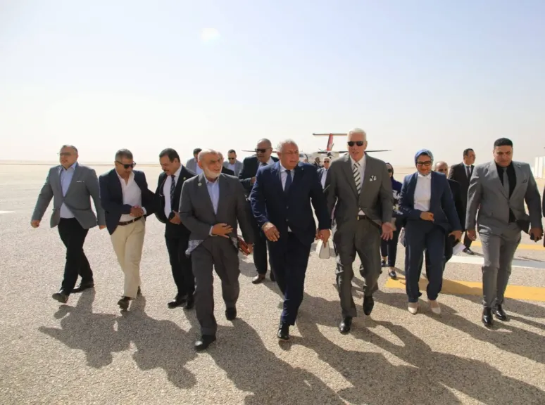محافظ الوادي الجديد يستقبل الضيوف