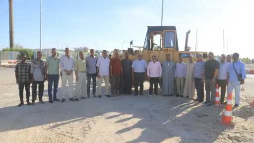 عكاوي يتابع تطوير مدخل جامعة...