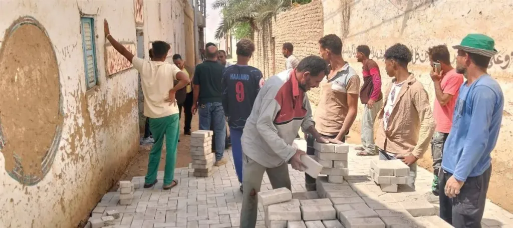 رفع كفاءة شوارع مركز باريس بـ الوادي الجديد