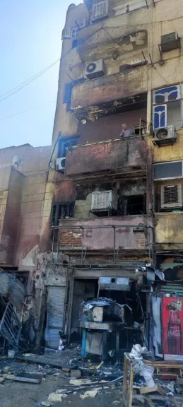 صورة من الحريق