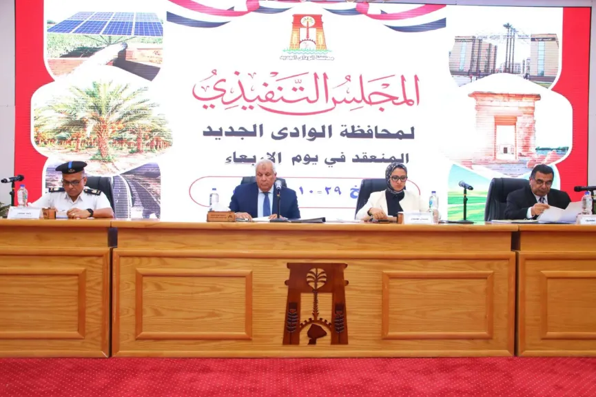 اجتماع المجلس التنفيذي لمحافظة الوادي الجديد