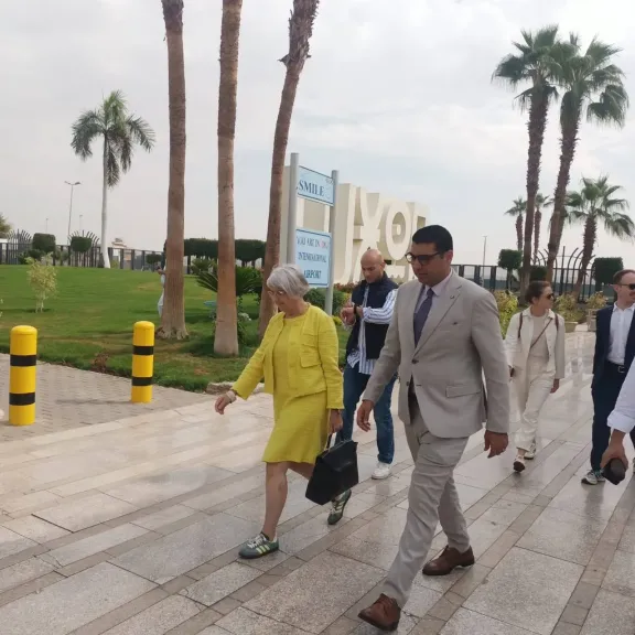 المستشارة الفيدرالية السويسرية تزور الأقصر