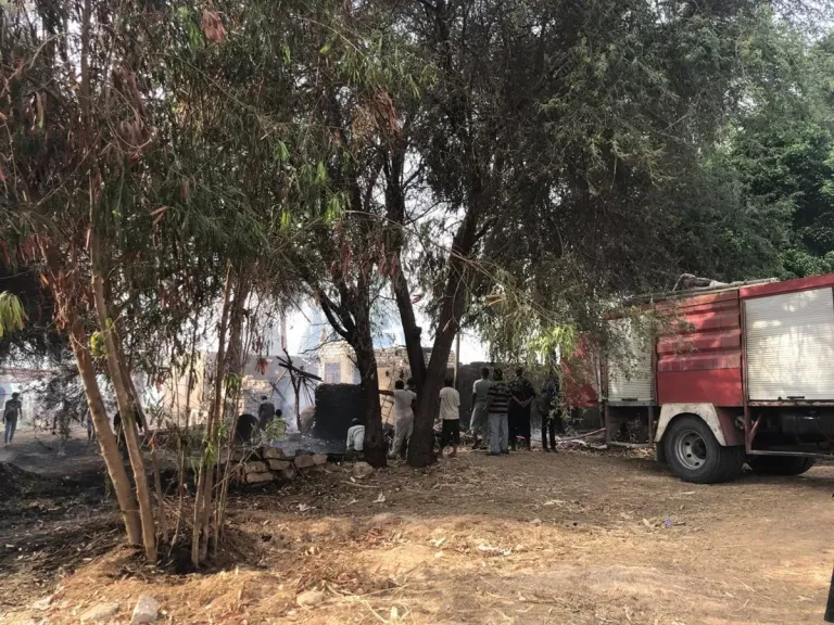 صورة من الحريق