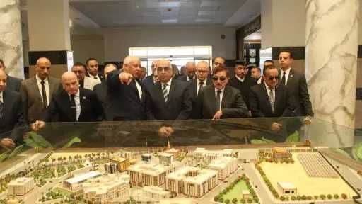 وزير العدل ومحافظ الوادي الجديد...