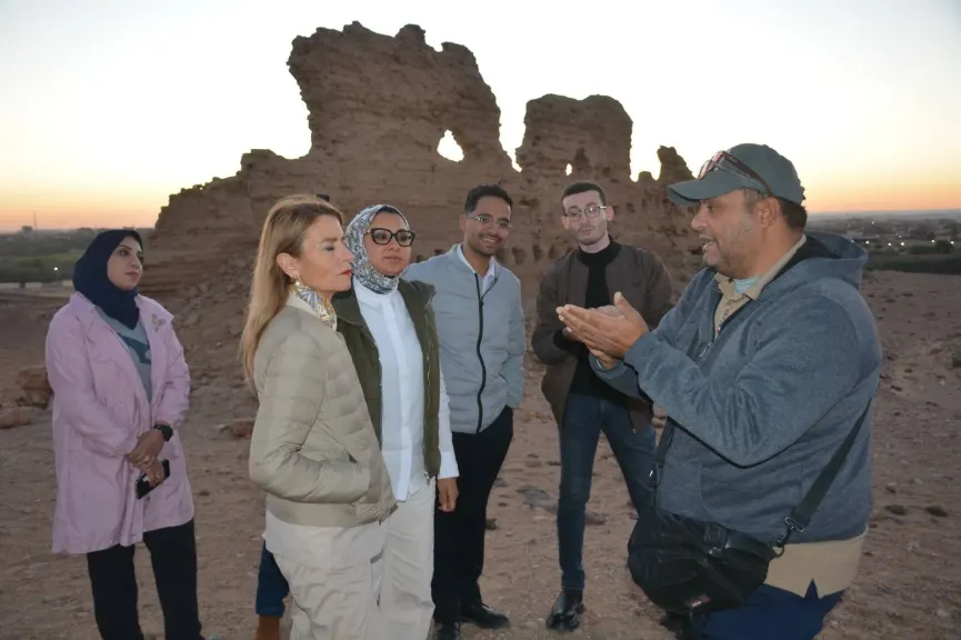 جولة نائب  المحافظ ، و المدير الإقليمي لمكتب اليونسكو