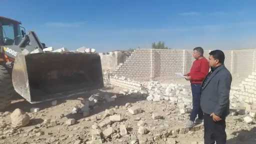 إزالة 12 حالة بناء مخالف...