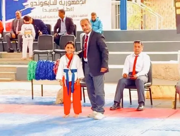 " إسو" تحصد الميدالية الذهبية في بطولة الجمهورية للتايكوندو