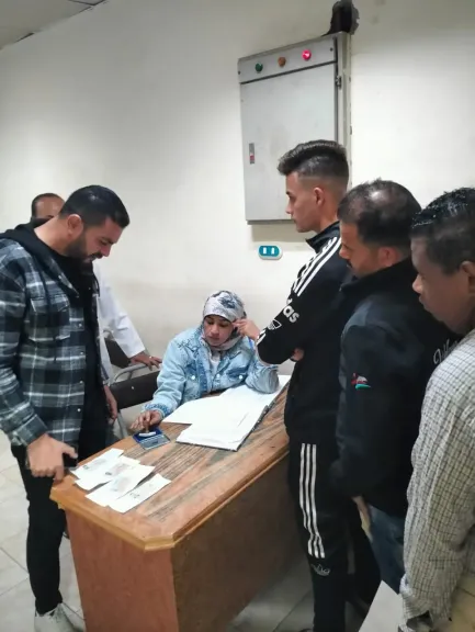 نقل قسم الأشعة للمشتغلين بالأغذية من الإدارة الصحية لمستشفى سفاجا المركزي