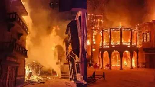 اندلاع حريق في لانش سياحي...