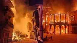 اندلاع حريق في لانش سياحي...