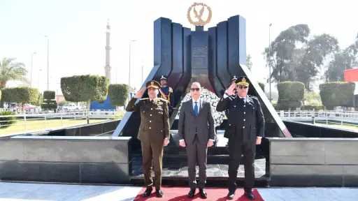 محافظ الفيوم ومدير الأمن والمستشار...